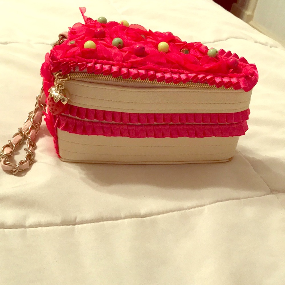 Betsey Johnson cake wristlet